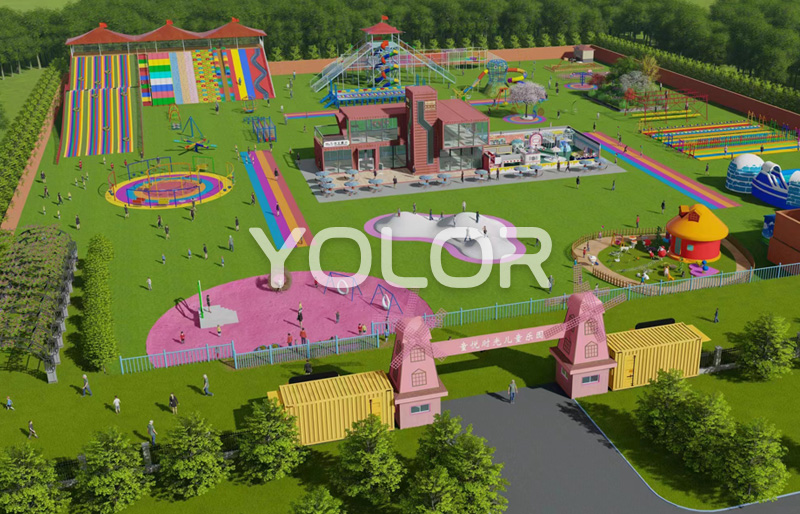 鼎創設計院幫您打造2023最火的游樂項目——戶外兒童無動力樂園